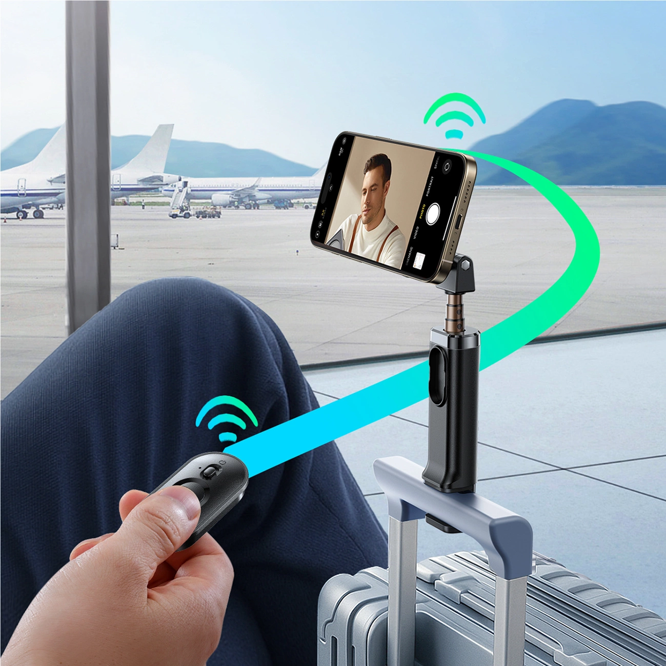 Selfie Stick Bluetooth Joyroom JR-ZS509, Univerzální, Černý