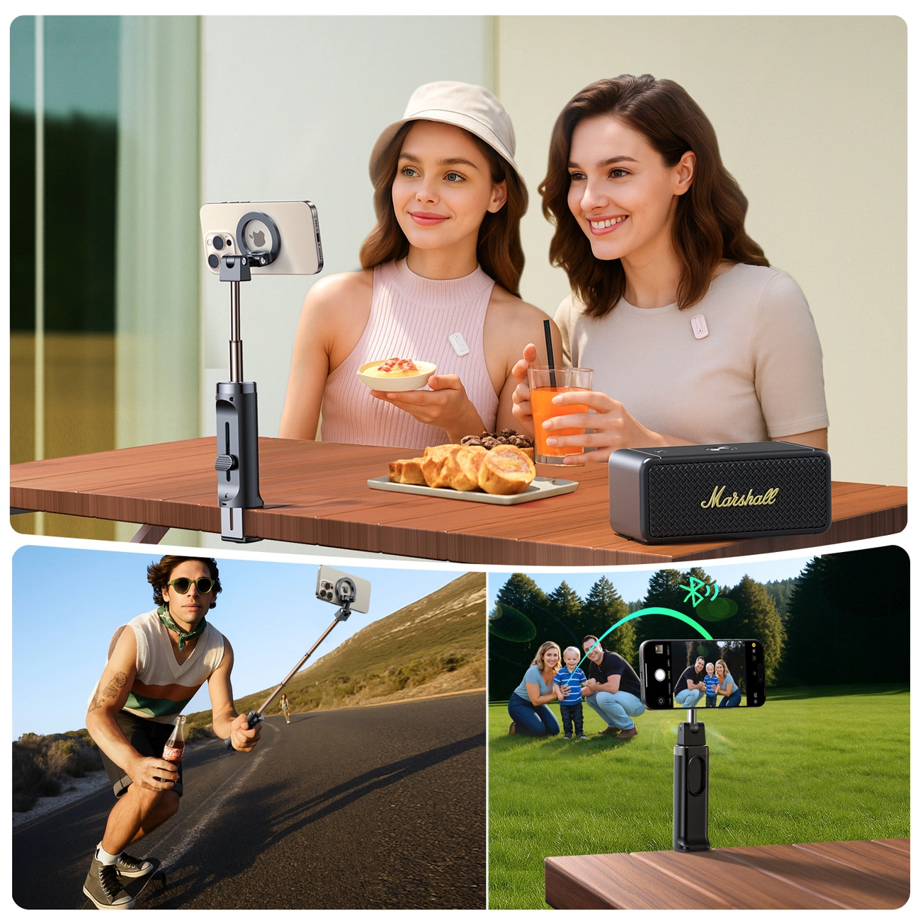 Selfie Stick Bluetooth Joyroom JR-ZS509, Univerzální, Černý