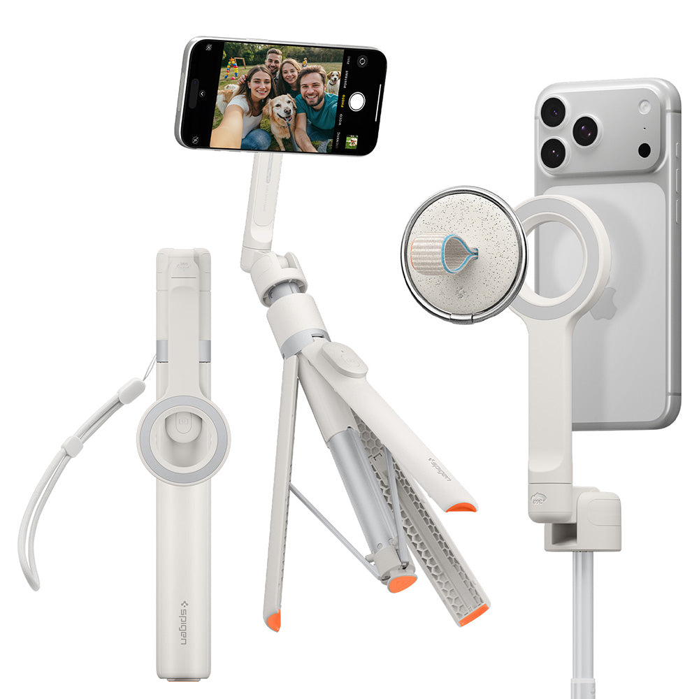 Selfie Stick Bluetooth Spigen S582W, univerzální, béžový AMP11373