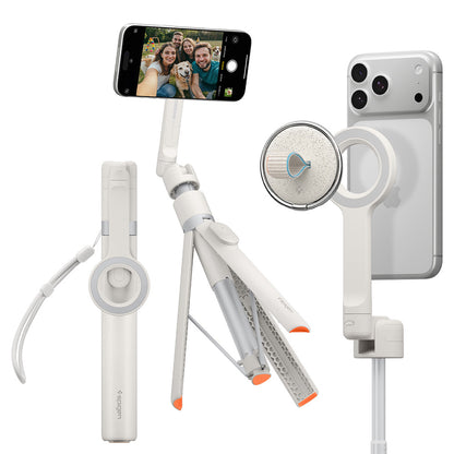 Selfie Stick Bluetooth Spigen S582W, univerzální, béžový AMP11373