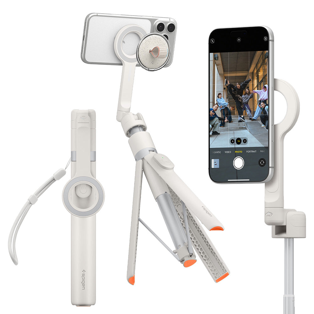 Selfie Stick Bluetooth Spigen S582W, univerzální, béžový AMP11373