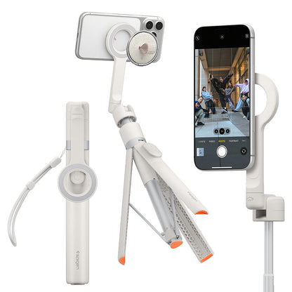 Selfie Stick Bluetooth Spigen S582W, univerzální, béžový AMP11373