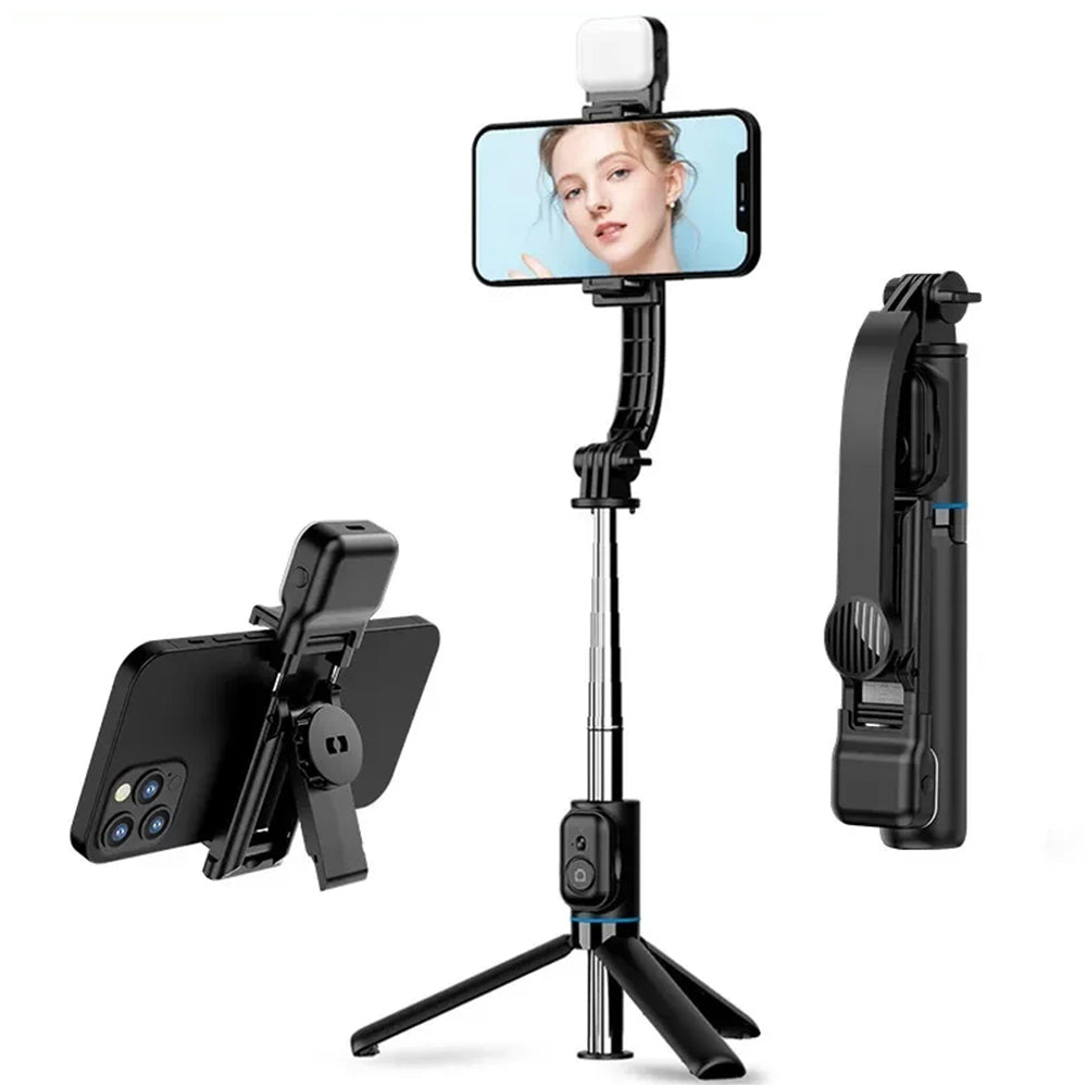 Selfie Stick Bluetooth Techsuit C01s, Univerzální, Černý
