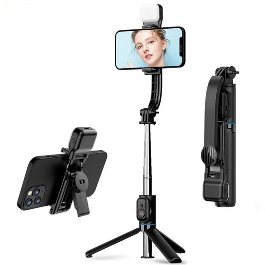 Selfie Stick Bluetooth Techsuit C01s, Univerzální, Černý