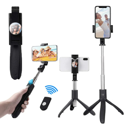 Selfie Stick Bluetooth Techsuit K06, Univerzální, Černý