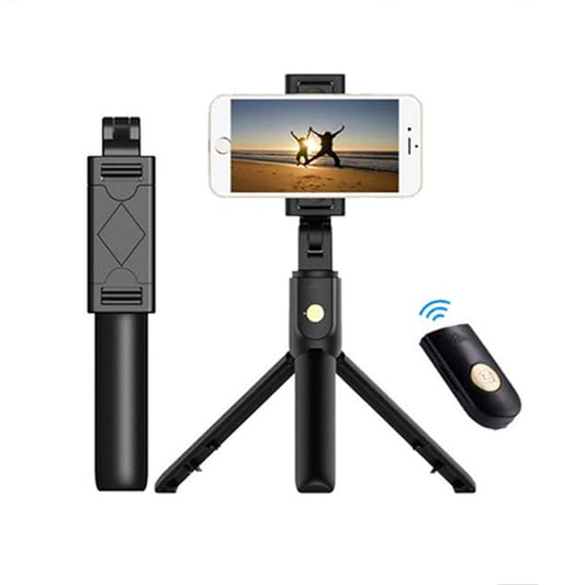 Selfie Stick Bluetooth Techsuit K07, Univerzální, Černý