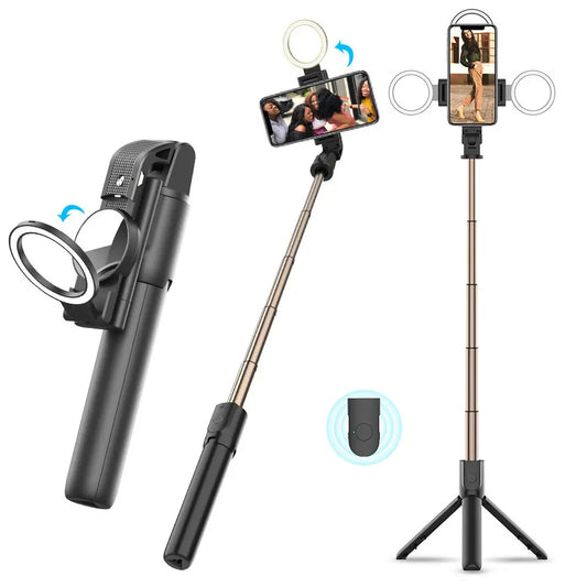 Selfie Stick Bluetooth Techsuit K13, Univerzální, Černý