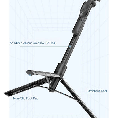 Selfie Stick Bluetooth Techsuit K28, Univerzální, Černý