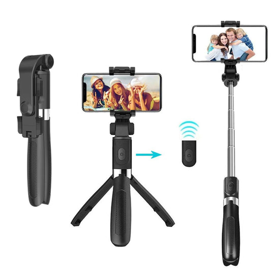 Selfie Stick Bluetooth Techsuit L01, Univerzální, Černý