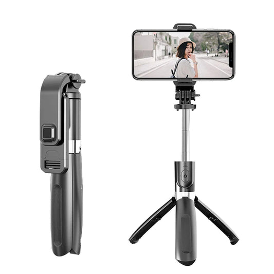 Selfie Stick Bluetooth Techsuit L02, Univerzální, Černý
