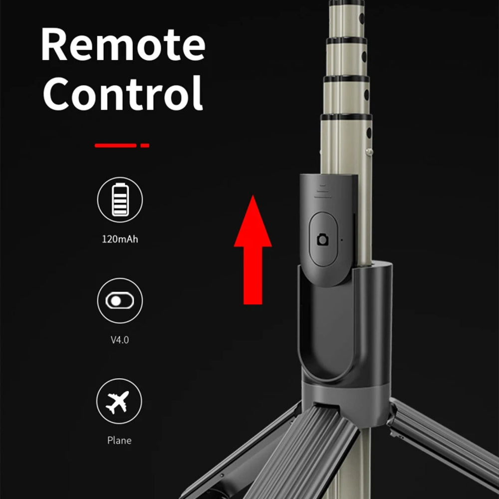 Selfie Stick Bluetooth Techsuit L07, Univerzální, Černý