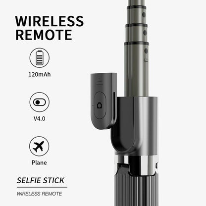 Selfie Stick Bluetooth Techsuit L08, Univerzální, Černý