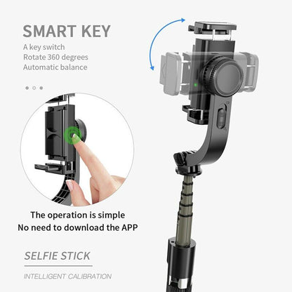 Selfie Stick Bluetooth Techsuit L08, Univerzální, Černý