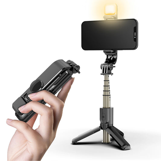 Selfie Stick Bluetooth Techsuit L10s, Univerzální, Černý