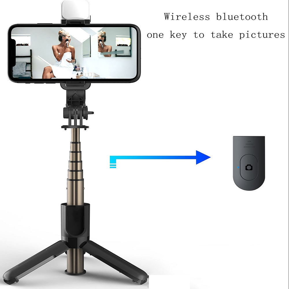 Selfie Stick Bluetooth Techsuit L11s, Univerzální, Černý