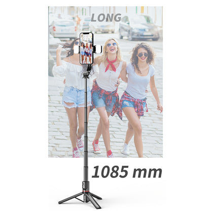 Selfie Stick Bluetooth Techsuit L12D, Univerzální, Černý