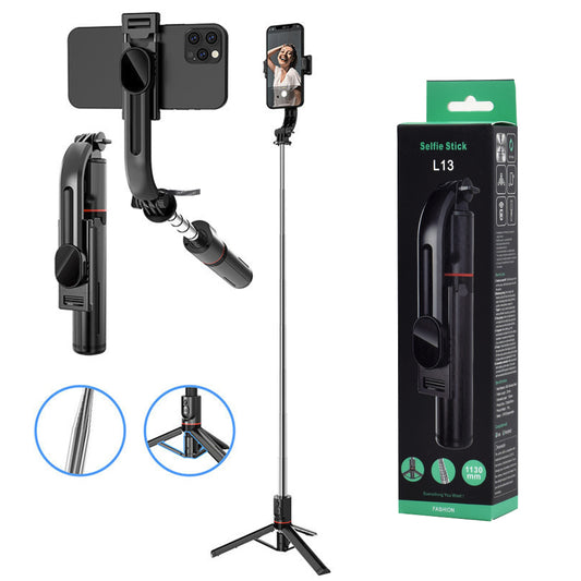 Selfie Stick Bluetooth Techsuit L13, Univerzální, Černý
