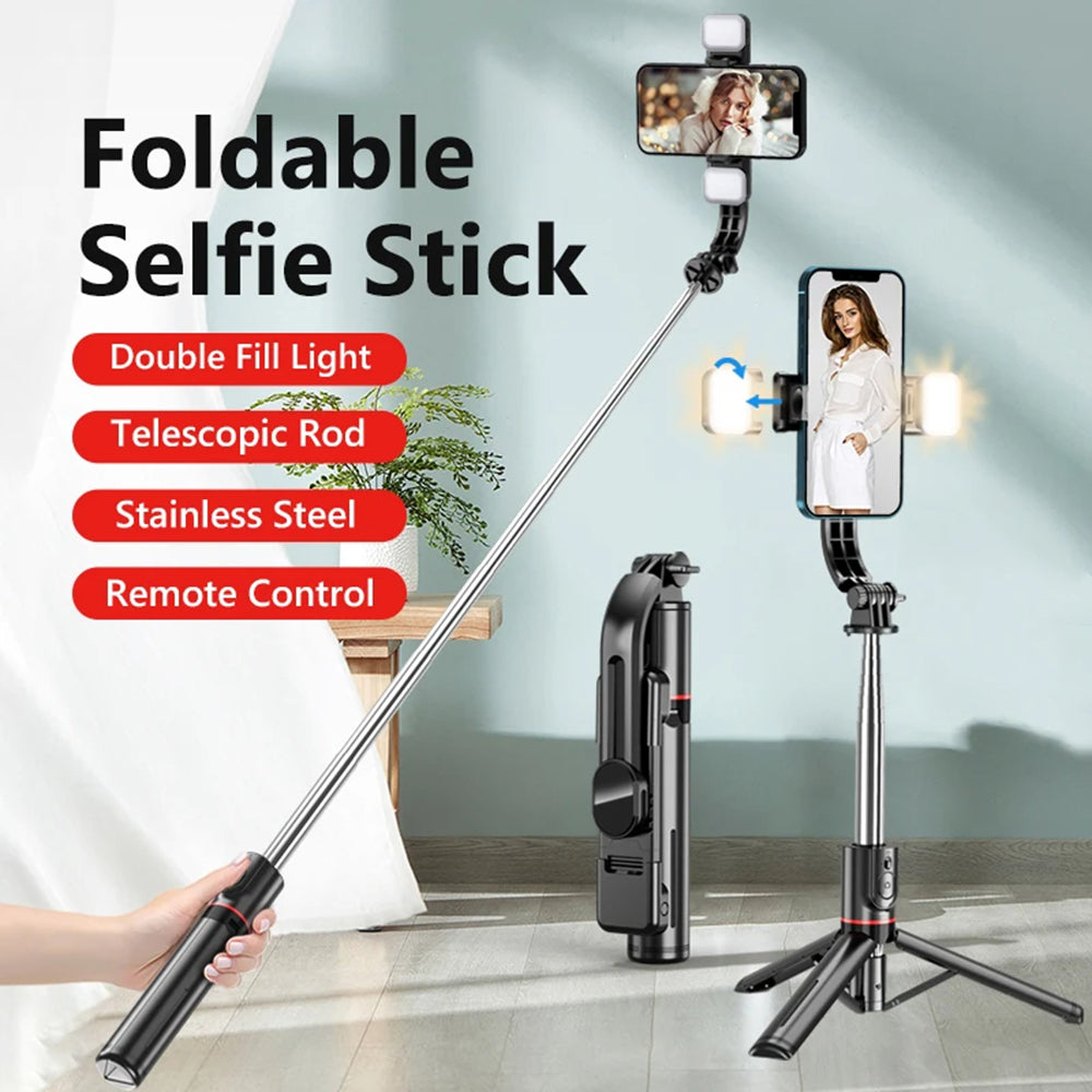 Selfie Stick Bluetooth Techsuit L13d, Univerzální, Černý