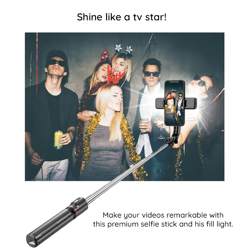 Selfie Stick Bluetooth Techsuit L13d, Univerzální, Černý