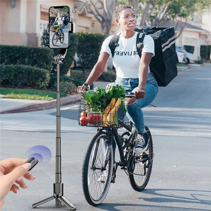 Selfie Stick Bluetooth Techsuit L18sMini, Univerzální, Černý