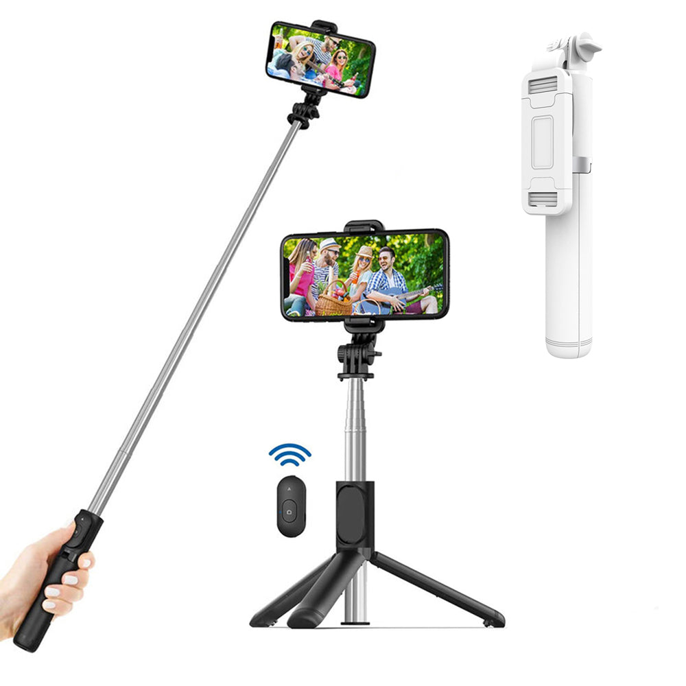 Selfie Stick Bluetooth Techsuit Q01, Univerzální, Bílý