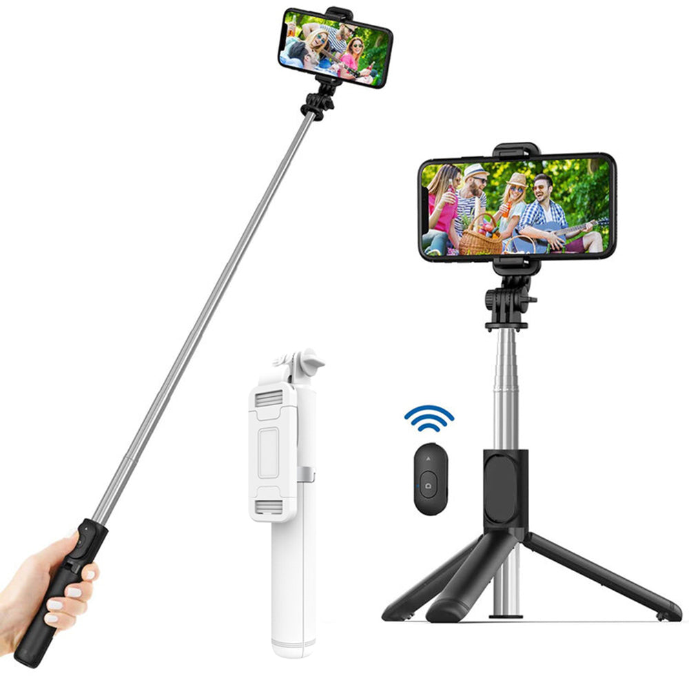 Selfie Stick Bluetooth Techsuit Q01, Univerzální, Bílý