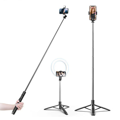 Selfie Stick Bluetooth Techsuit Q05, Univerzální, Černý