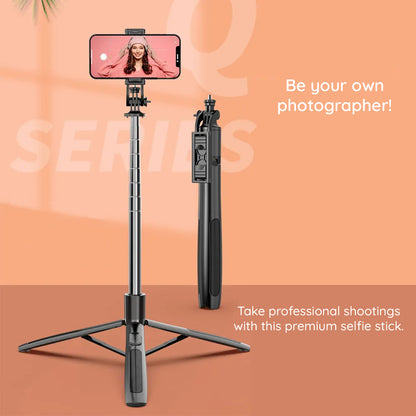 Selfie Stick Bluetooth Techsuit Q05, Univerzální, Černý