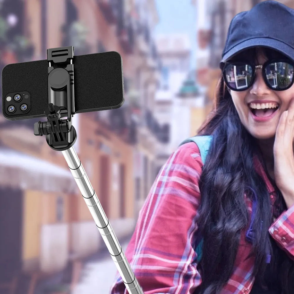 Selfie Stick Bluetooth Techsuit Q05, Univerzální, Černý