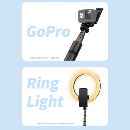 Selfie Stick Bluetooth Techsuit Q06, Universal, Black