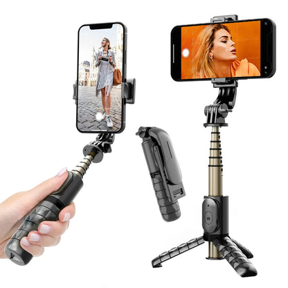 Selfie Stick Bluetooth Techsuit Q10, Univerzální, Černý