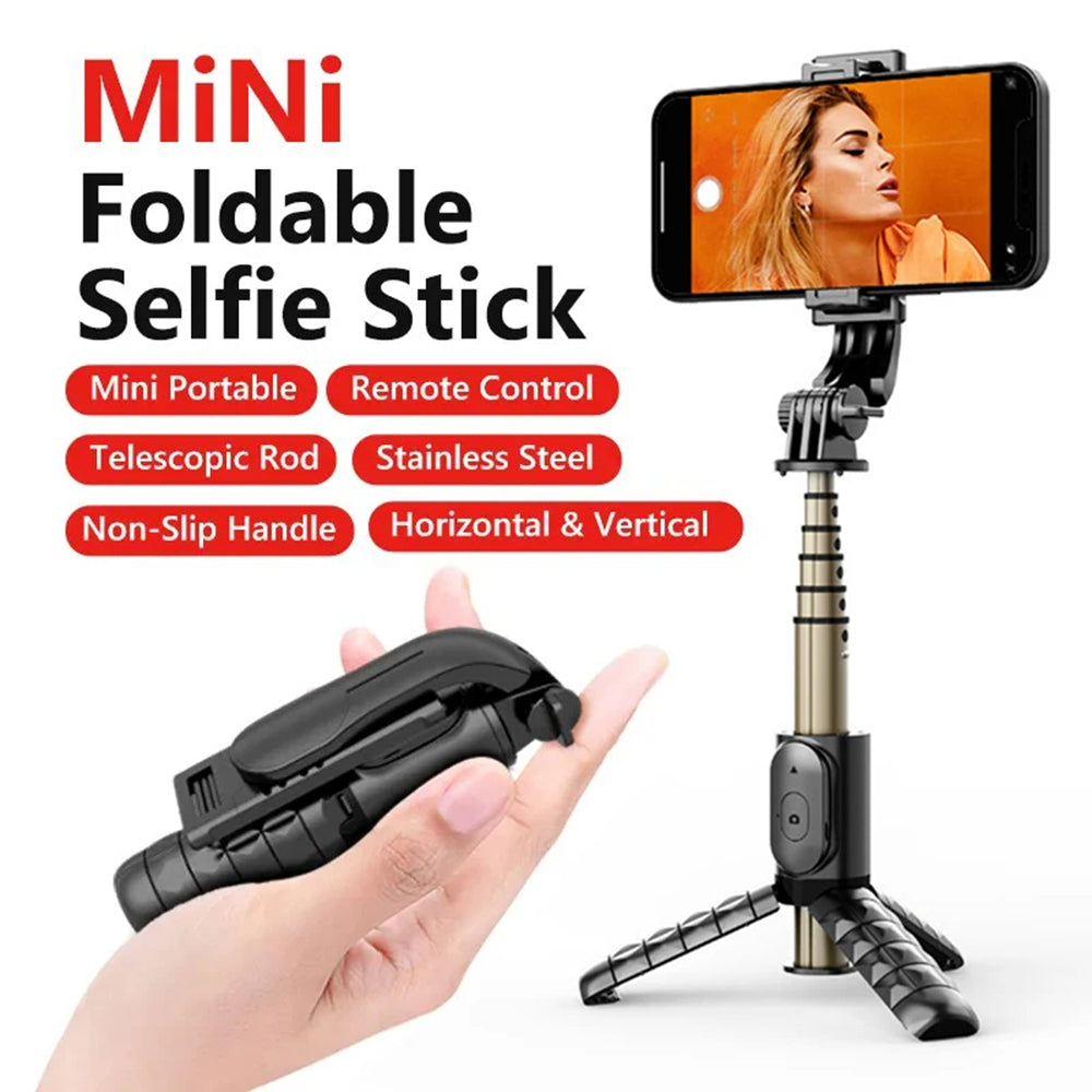 Selfie Stick Bluetooth Techsuit Q10, Univerzální, Černý