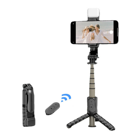 Selfie Stick Bluetooth Techsuit Q10s, Univerzální, Černý