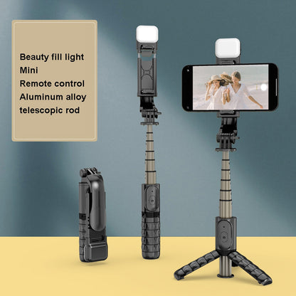 Selfie Stick Bluetooth Techsuit Q10s, Univerzální, Černý