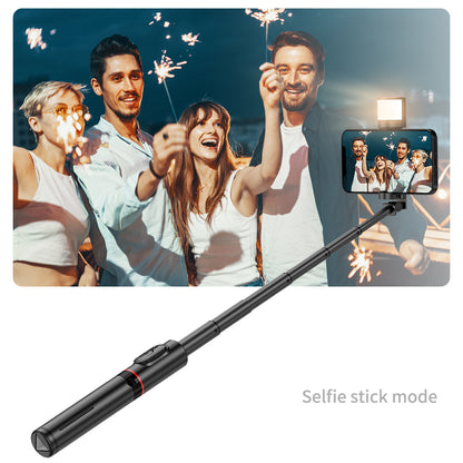 Selfie Stick Bluetooth Techsuit Q12S, Univerzální, Černý