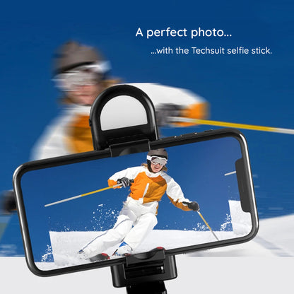 Selfie Stick Bluetooth Techsuit S01-S, Univerzální, Černý