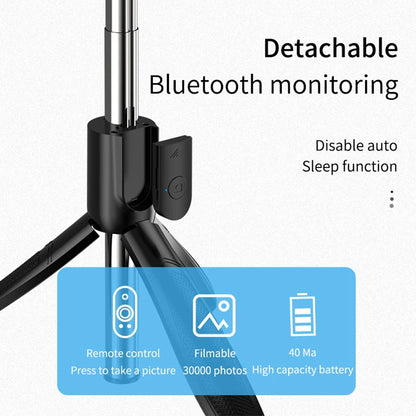 Selfie Stick Bluetooth Techsuit S01-S, Univerzální, Černý