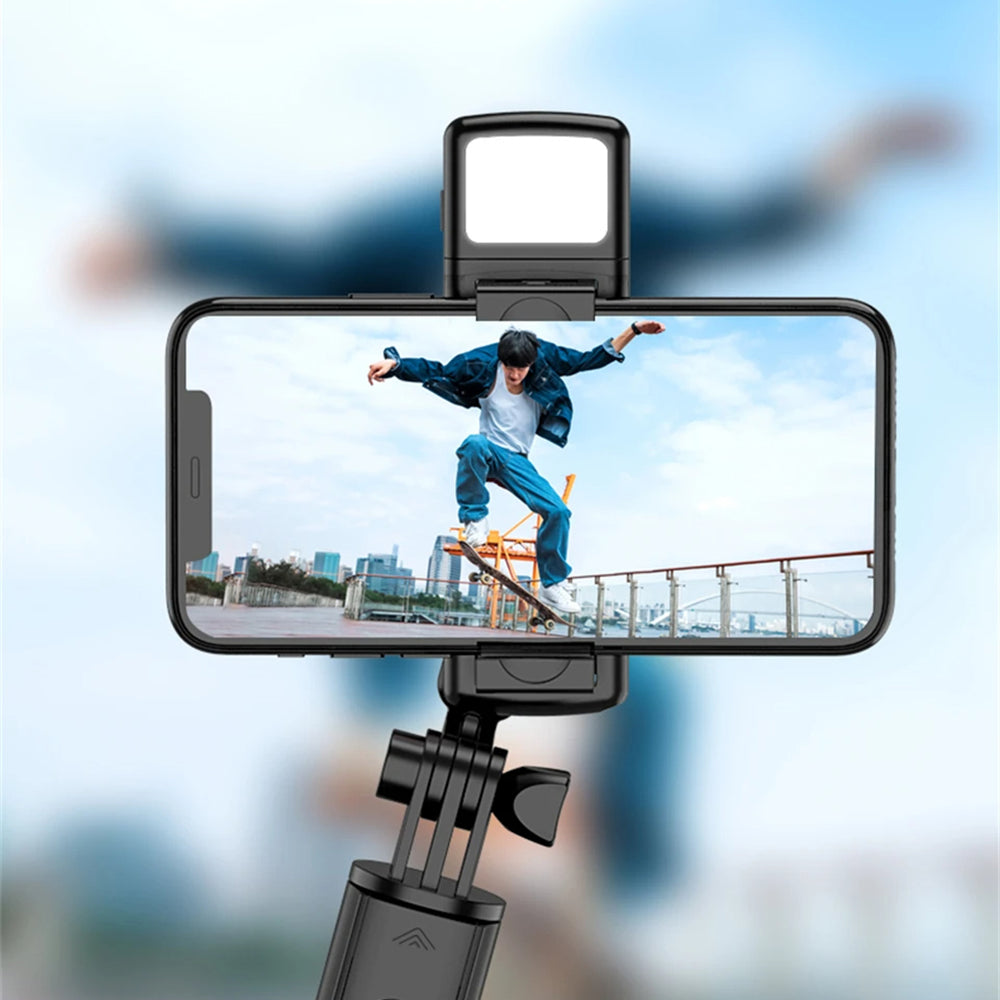 Selfie Stick Bluetooth Techsuit S03-S, Univerzální, Černý