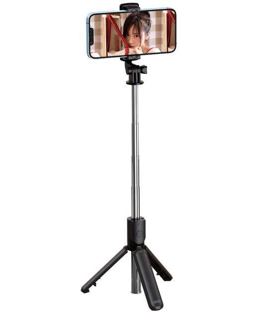 Selfie Stick Bluetooth XO Design SS09, Univerzální, Černý