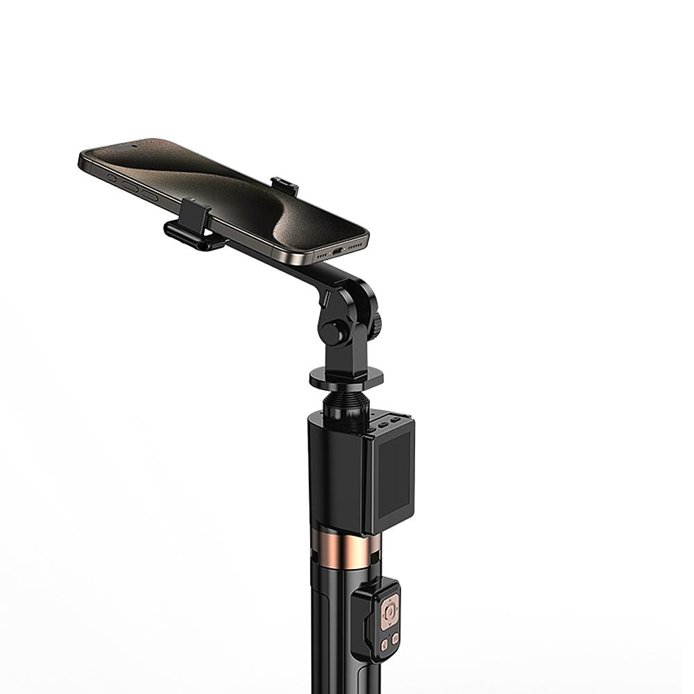 Selfie Stick Bluetooth XO Design SS23 Dual Lights, Univerzální, Černý