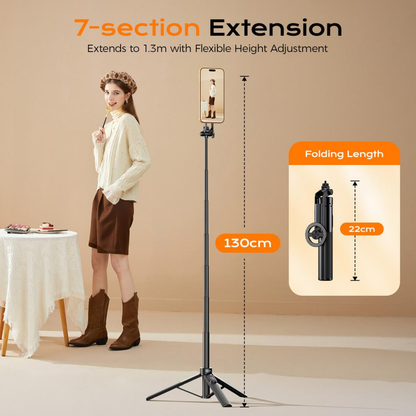 Selfie Stick Bluetooth XO Design SS30, Univerzální, Černý
