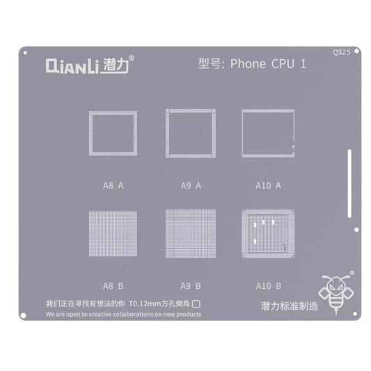 BGA šablona QIANLI QS25 pro Apple iPhone Series, CPU1