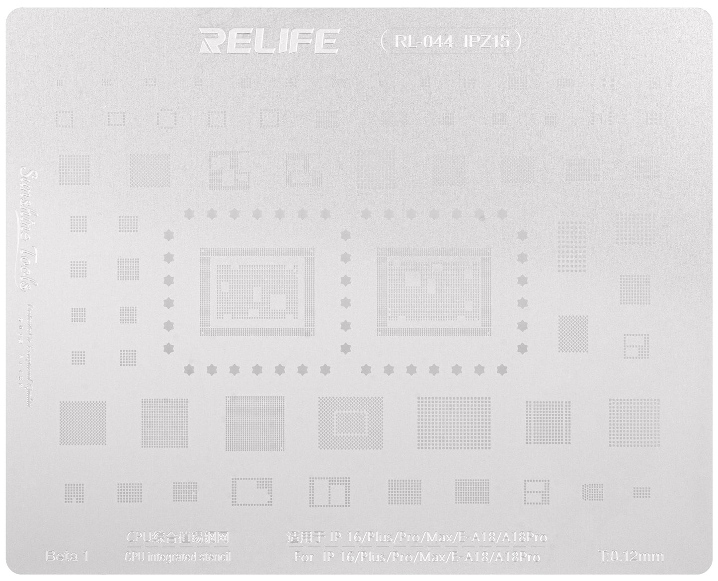 Sítko BGA Relife RL-044 IPZ15 pro Apple iPhone 16, CPU