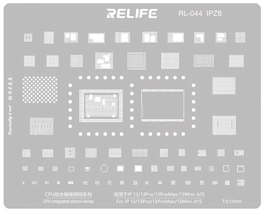 Síto BGA Relife RL-044 IPZ8 pro Apple iPhone 13 / 13 Pro / 13 Pro Max / 13 mini, CPU