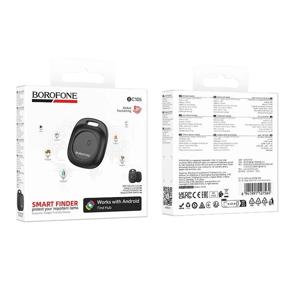 Borofone SmartTag BC105 pro Android Series, černá