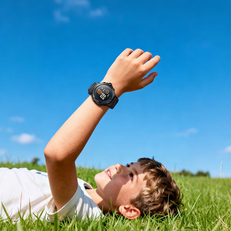 Smartwatch HOCO Y107 Kids Call, Černý