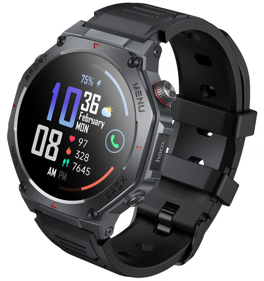 Smartwatch HOCO Y37 Call, Černý