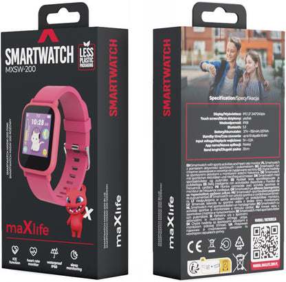 Chytré hodinky MaXlife Kids MXSW-200, růžové