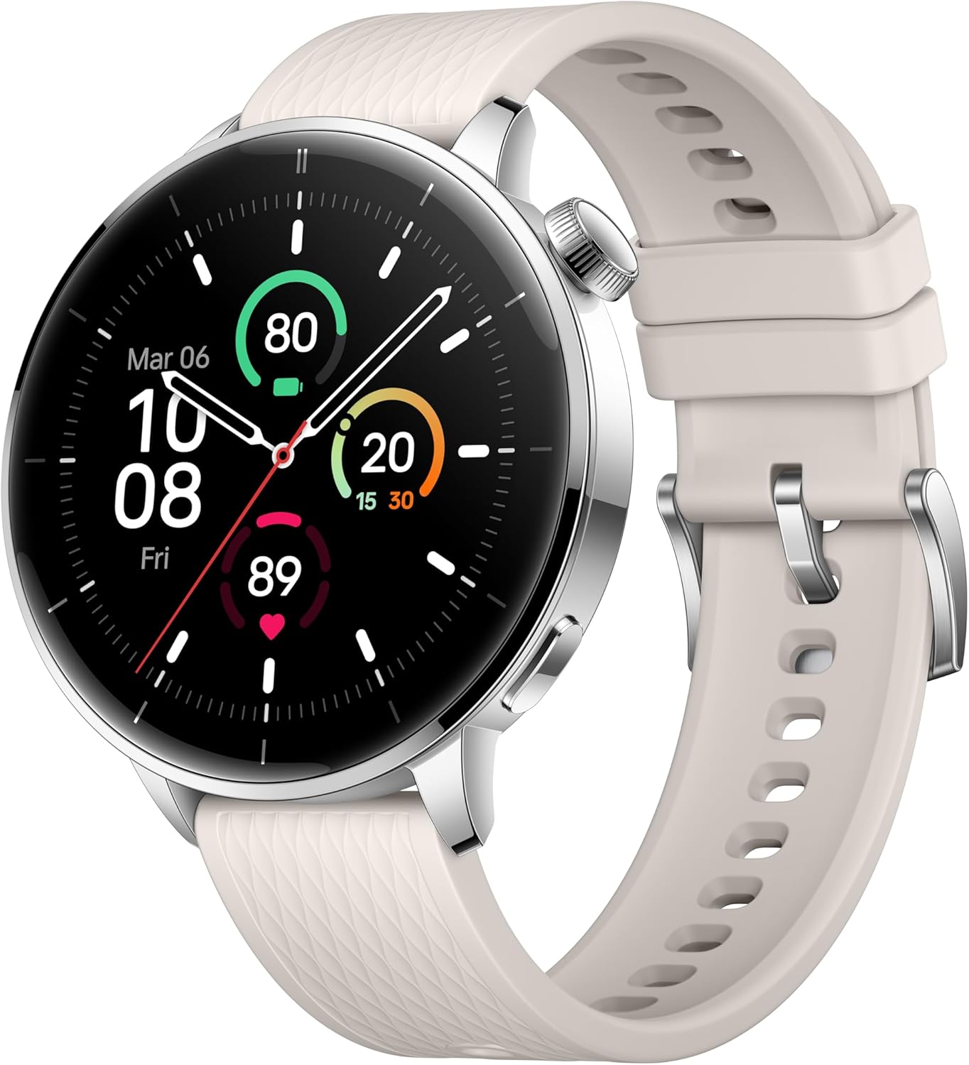 Smartwatch OnePlus Watch 3, 43mm, Stříbrný 5491100422