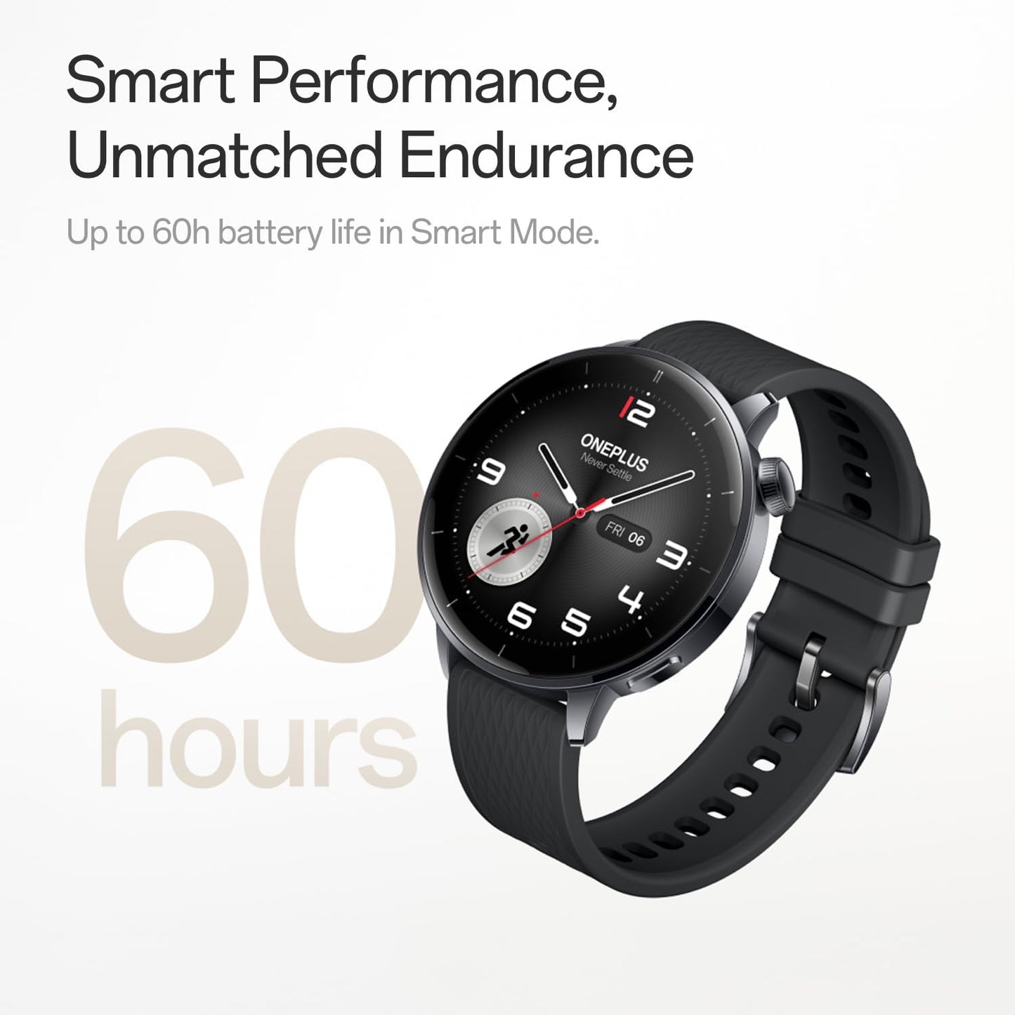 Smartwatch OnePlus Watch 3, 43mm, Stříbrný 5491100422